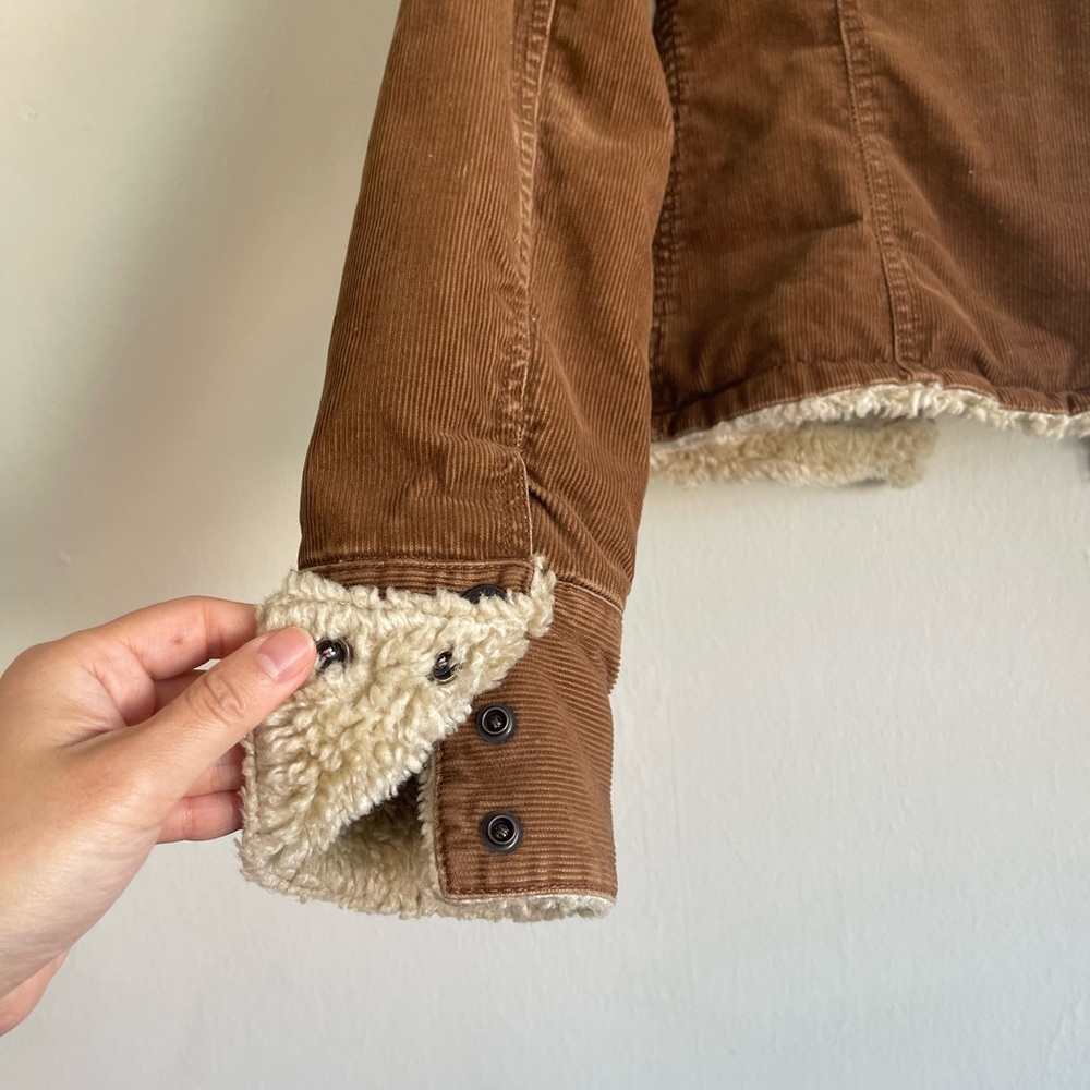Vintage Abercrombie Brown Sherpa-Lined Jacket - Picture 5 of 5